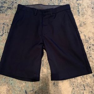Men’s navy blue shorts.